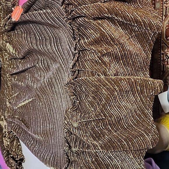 WONDER NATION  GIRLS METALLIC BABYDOLL DRESS 👗 - Picture 5 of 9